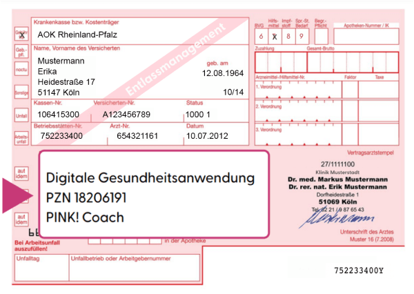 Rezeptvordruck